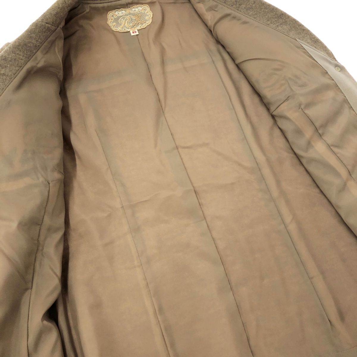 import Rossa インポートロッサ ニットジャケット サイズ:44 花柄刺繍