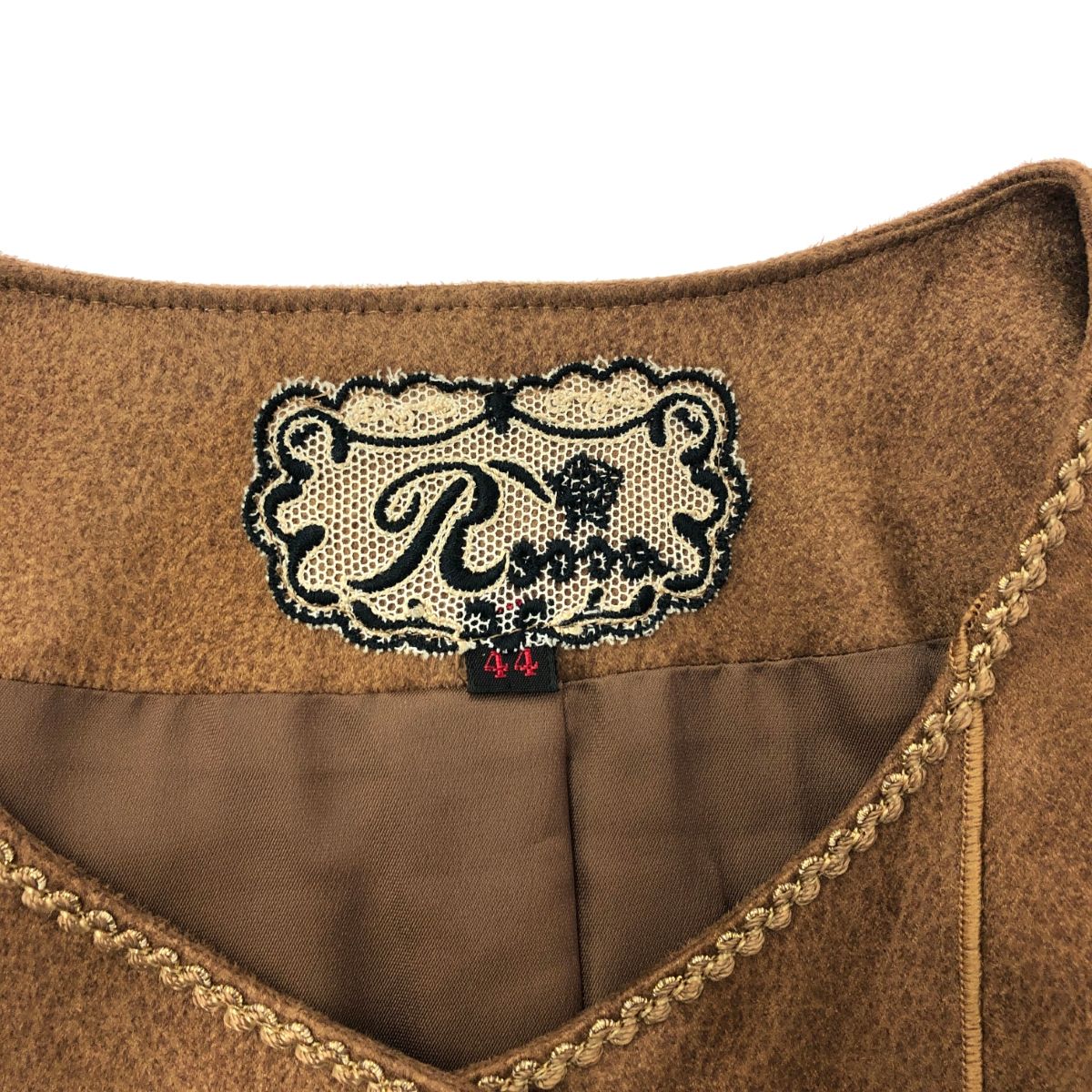 import Rossa インポートロッサ ノーカラージャケット サイズ:44