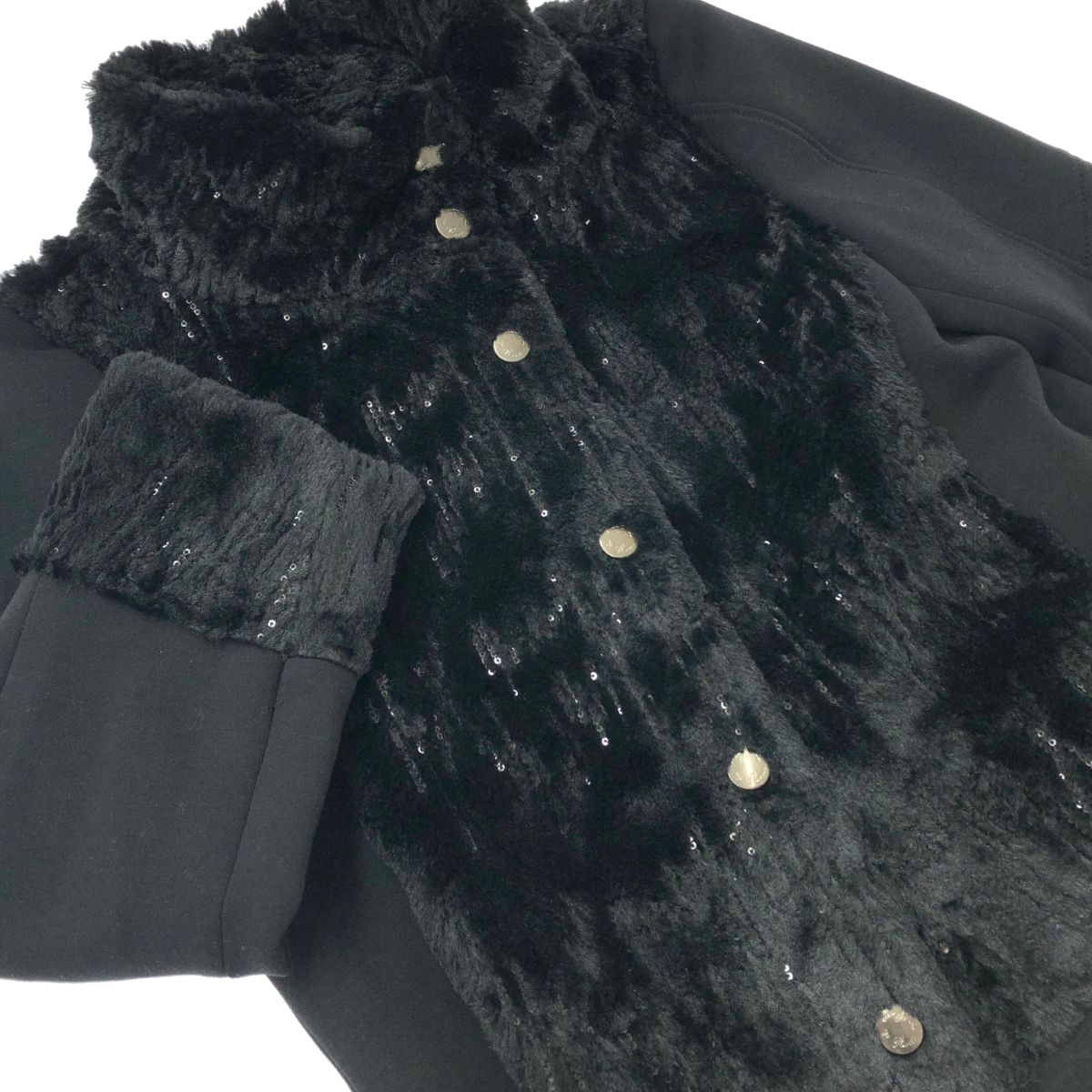 import Rossa インポートロッサ コート サイズ:42 異素材/スパンコール