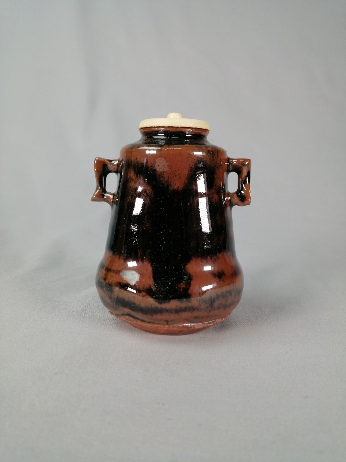茶事具】山口正悟造 赤津焼古瀬戸餓鬼腹茶入 濃茶器 茶入255 【公式通販】