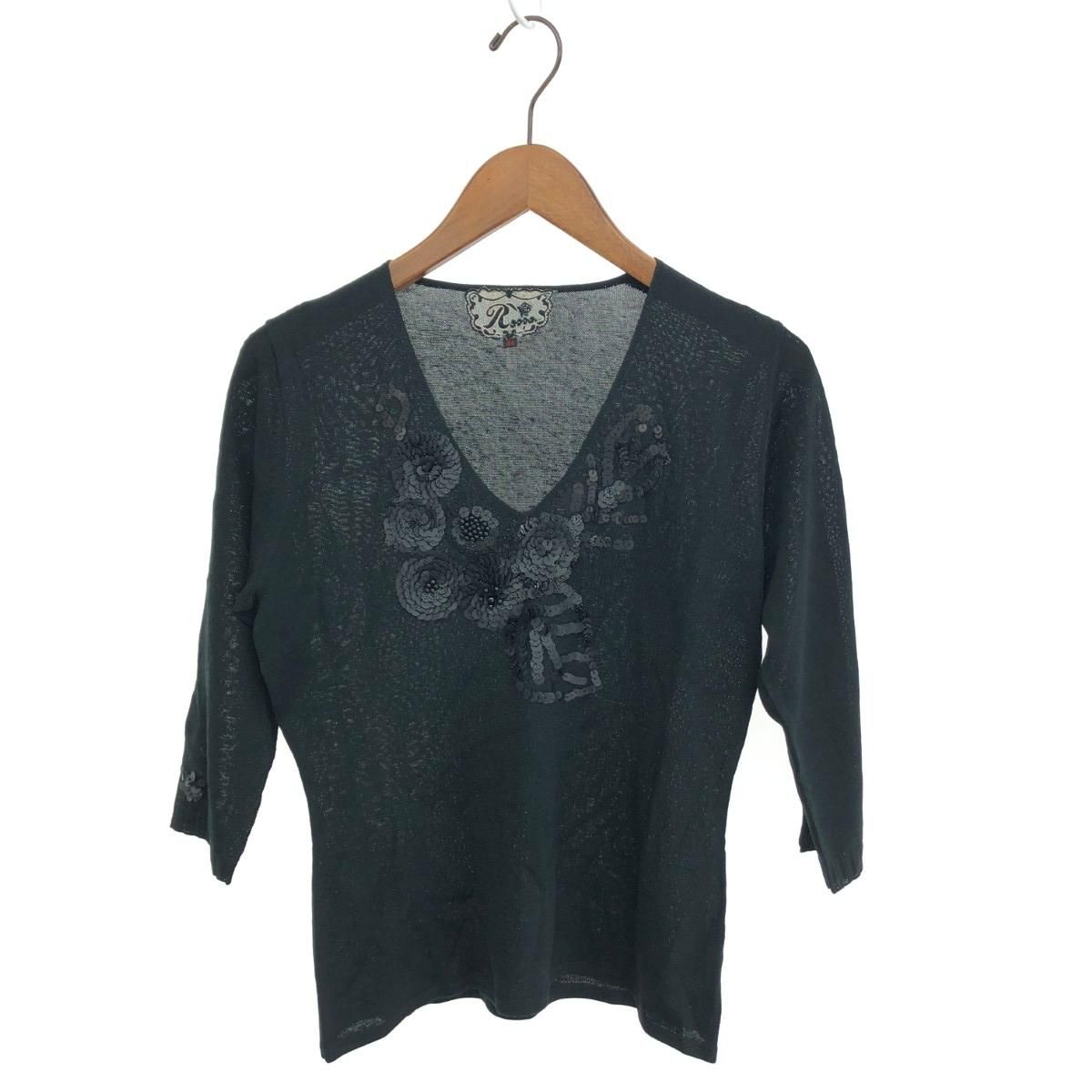 import Rossa インポートロッサ Vネックニット サイズ:44 7分袖