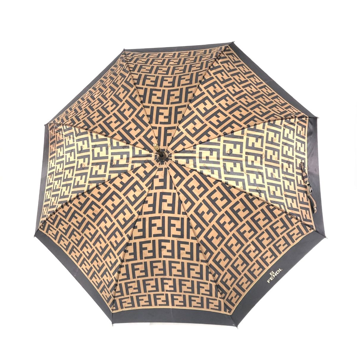 FENDI フェンディ 傘 ズッカ ブラック|ブラウン レディース |