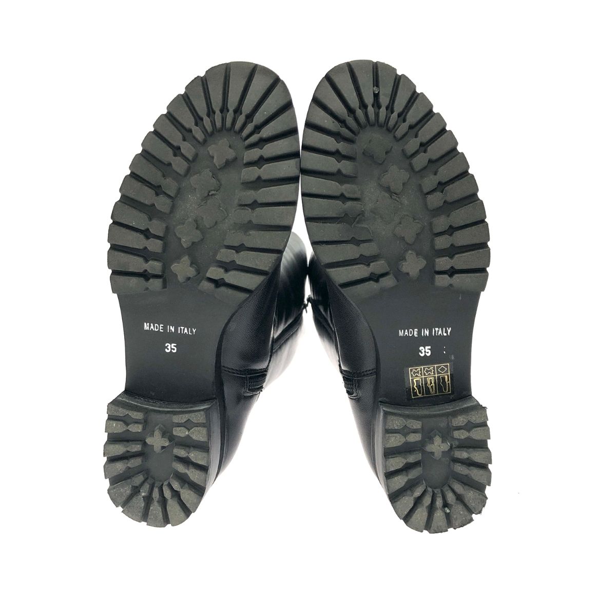 銀座かねまつ ギンザカネマツ ロングブーツ 表記サイズ:35 裏ボア