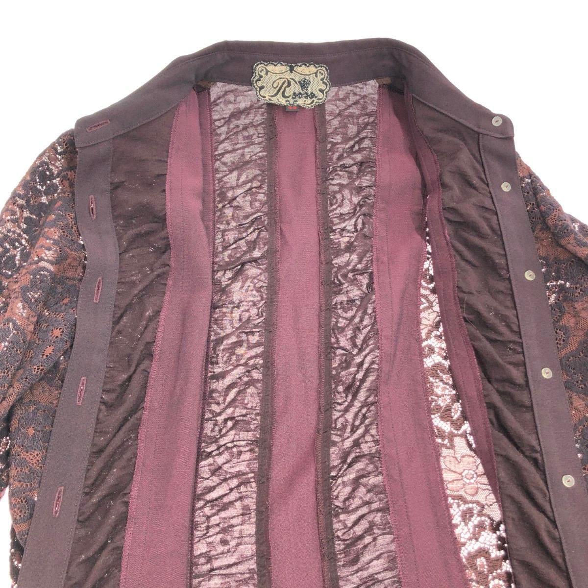 インポートロッサ　Import ROSSA レース　ロングブラウス import Rossa インポートロッサ 長袖ブラウス サイズ:44 シャツ レース