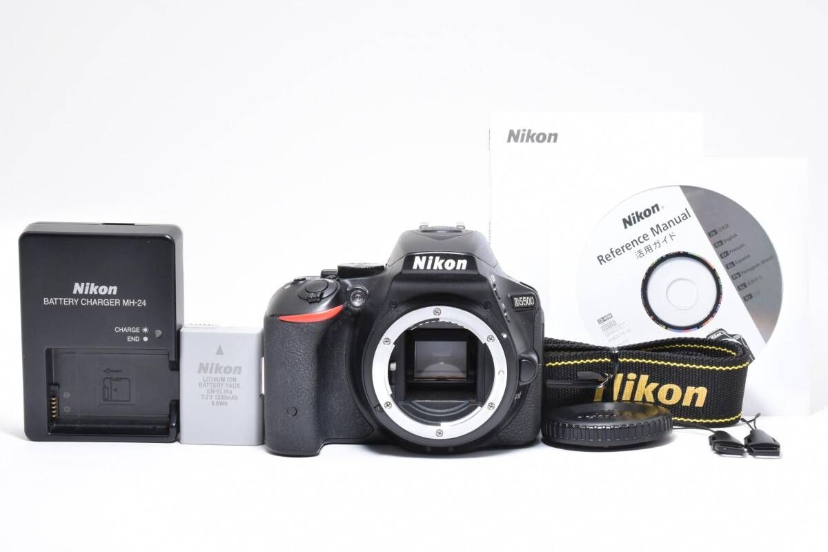 ⭐️まるで新品！ショット数 91 枚⭐️ Nikon D5500 ボディのみ ☆極上美品☆《ショット数17,473回 》Nikon ニコン D5500 ボディ