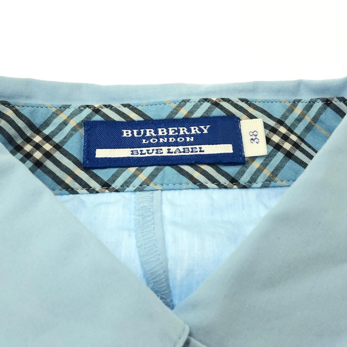 BURBERRY BLUE LABEL バーバリーブルーレーベル シャツ サイズ:38