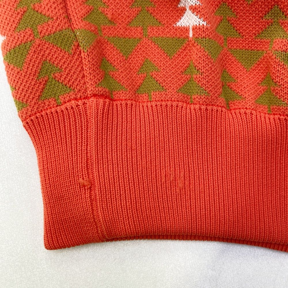 サイズ：4 JACK BUNNY ジャックバニー ニットセーター 総柄 オレンジ系