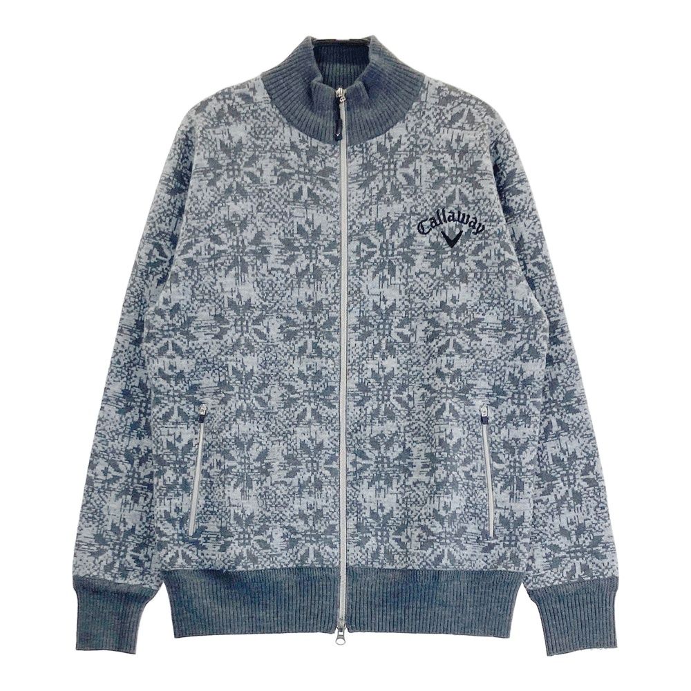 CALLAWAY キャロウェイ 裏地付きニットジャケットLsizeゴルフウェア サイズ：S CALLAWAY キャロウェイ 裏地付き 長袖ニットジャケット
