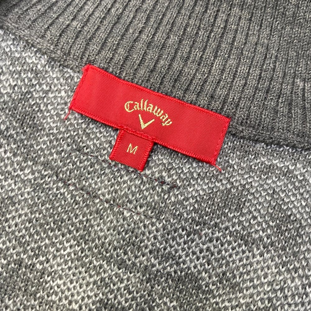 サイズ：M CALLAWAY キャロウェイ レッドレーベル ウール混 ニット