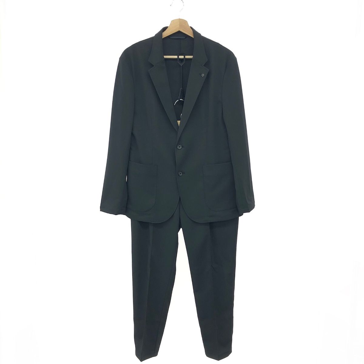 【新品・未使用】AOURE ドビーストレッチスーツ セットアップ ブラックL AOURE アウール ドビーストレッチスーツ サイズ:M アンコン/ストレッチ