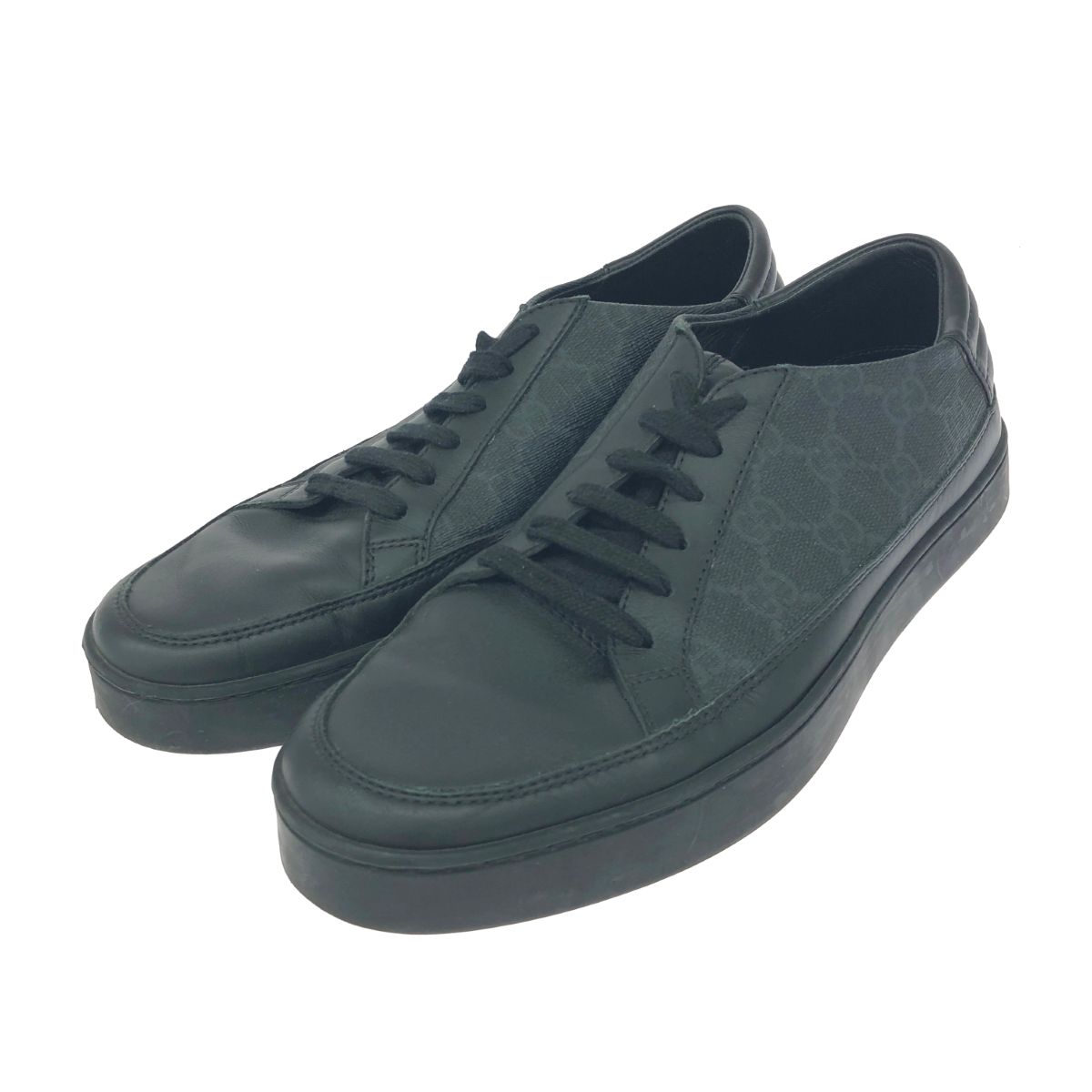 良品✨ グッチ GGスプリーム メンズ スニーカー ブラック 27cm相当 良品✨ グッチ GGスプリーム メンズ スニーカー ブラック 27cm相当