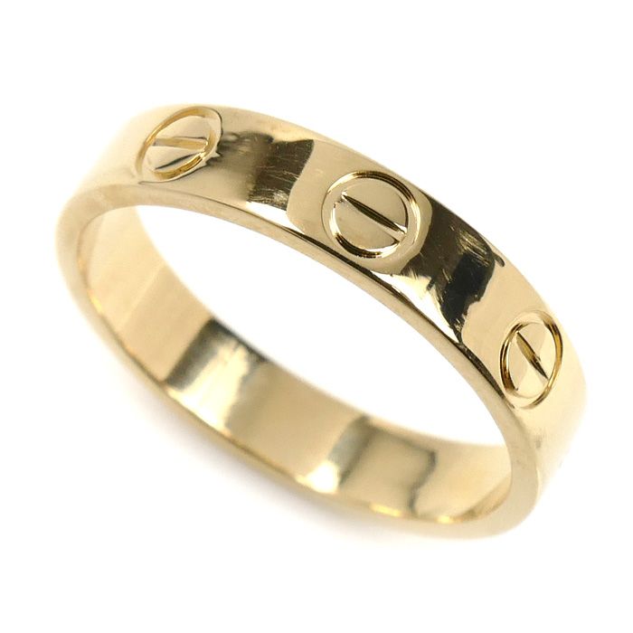 CARTIER カルティエ K18YG イエローゴールド ミニラブ リング・指輪