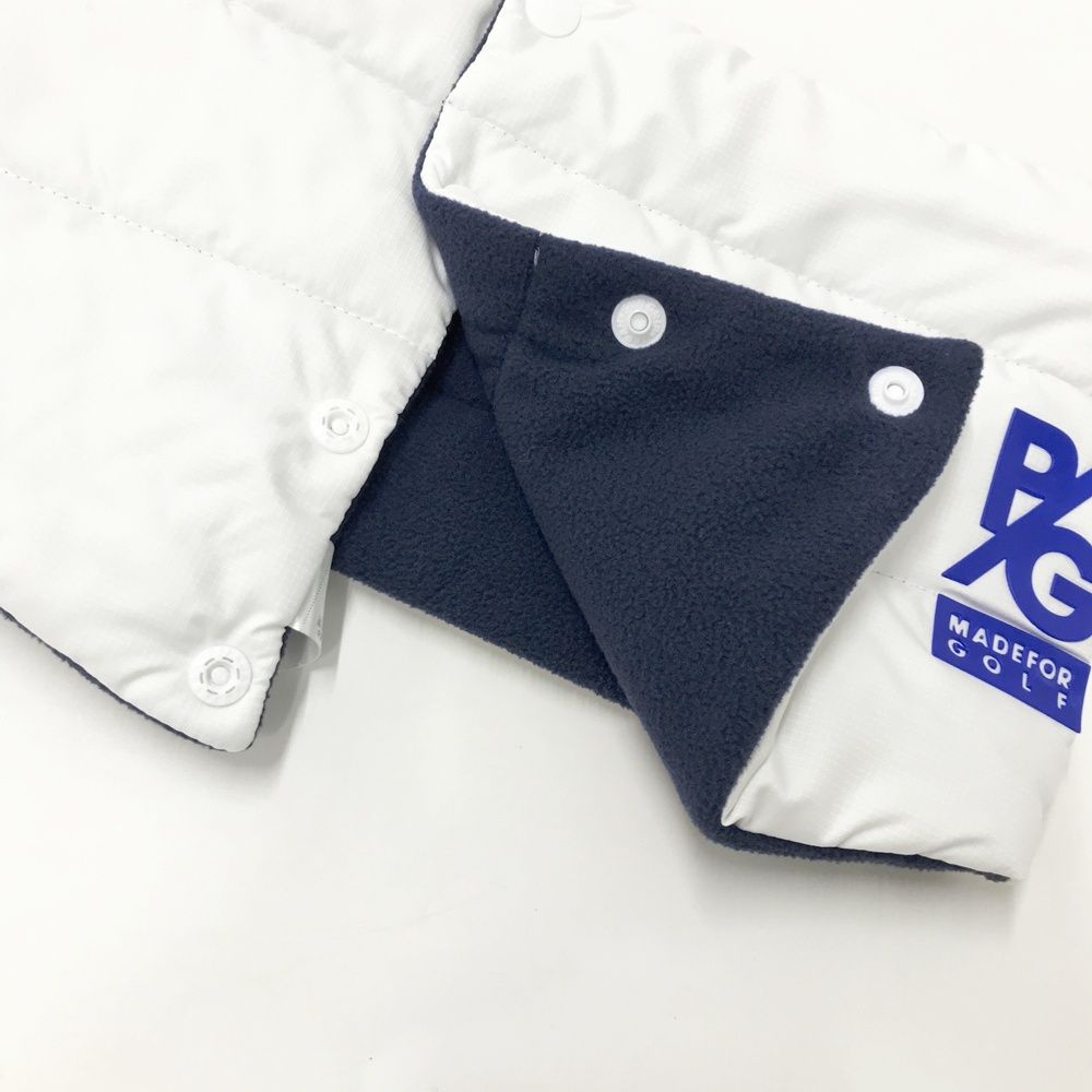 パーリーゲイツPGG ストレッチフリース使いネックウォーマーホワイト PEARLY GATES パーリーゲイツ 裏フリース ネックウォーマー ホワイト系