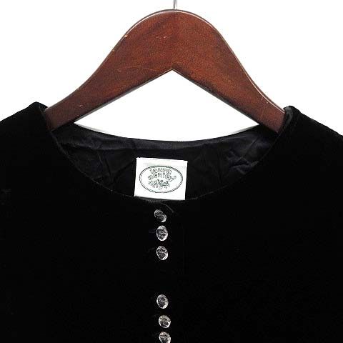 ローラアシュレイ LAURA ASHLEY シルク混 ベロア ロング ワンピース