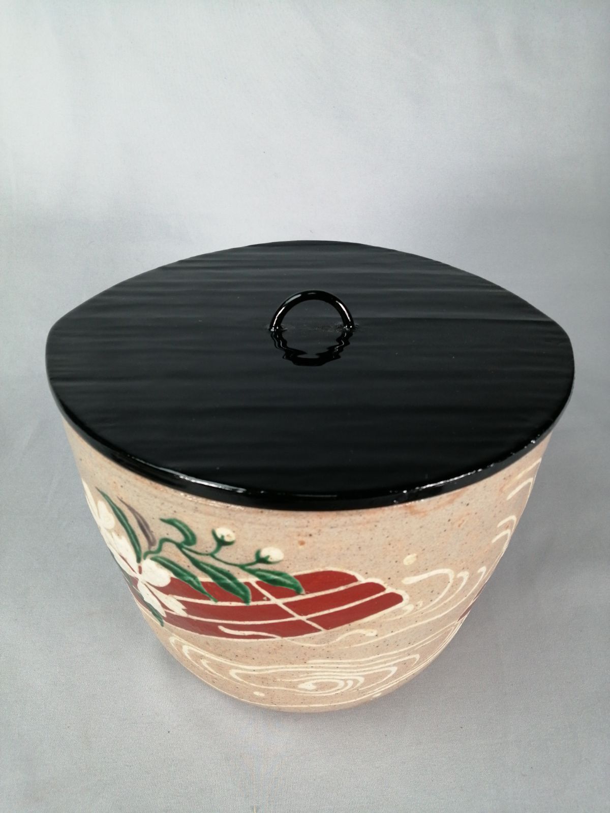 茶事具 楽山造 花筏水指 水指421