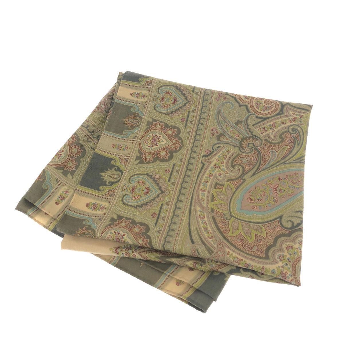 ETRO エトロ 大判スカーフ ペイズリー シルク100％ マルチカラー