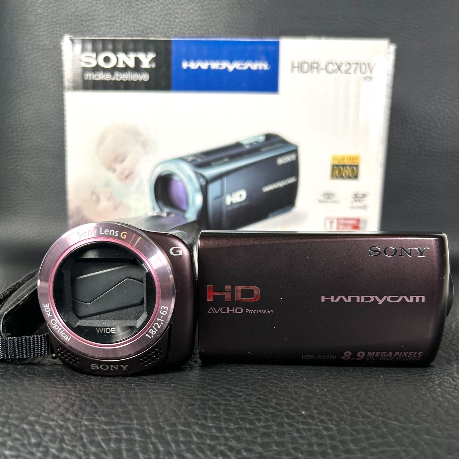 稼働品】SONY デジタルビデオカメラ ハンディカム HDR-CX270V 純正付属