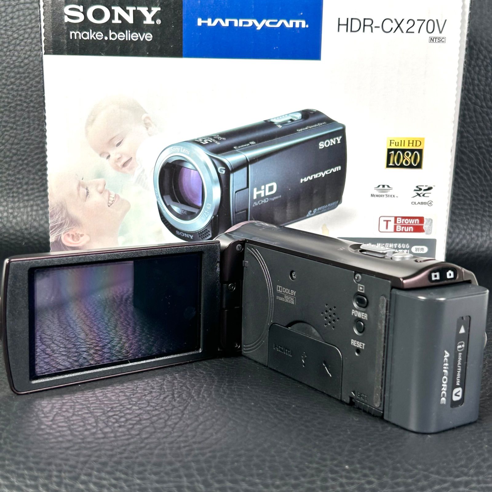 稼働品】SONY デジタルビデオカメラ ハンディカム HDR-CX270V 純正付属