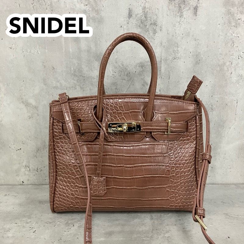SNIDEL スナイデル パドロックバッグ ハンドバッグ ショルダーバッグ 