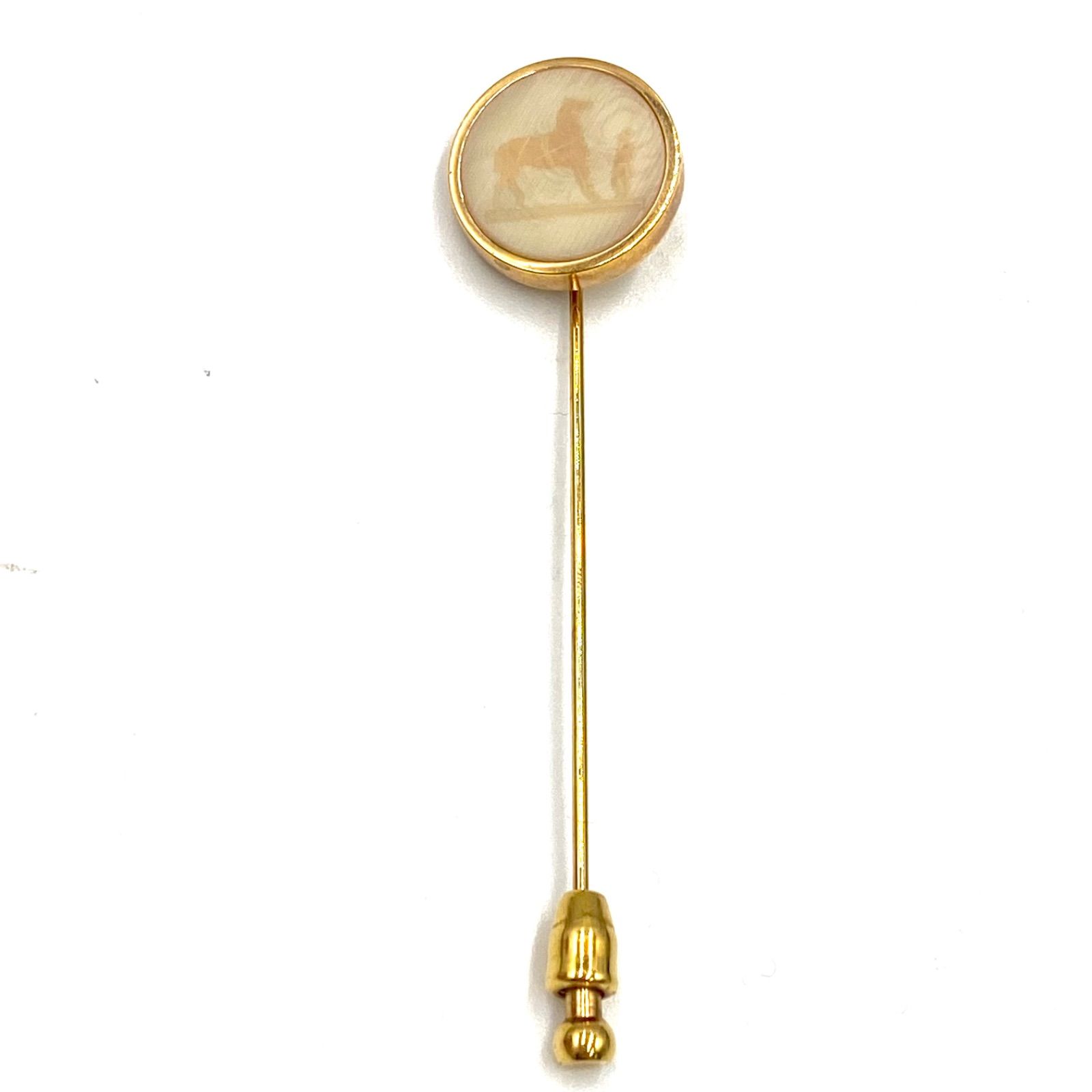 専用です！ HERMES コロゾ ピンブローチ HERMES エルメス コロゾ ピンブローチ コサージュ ゴールド 馬車柄