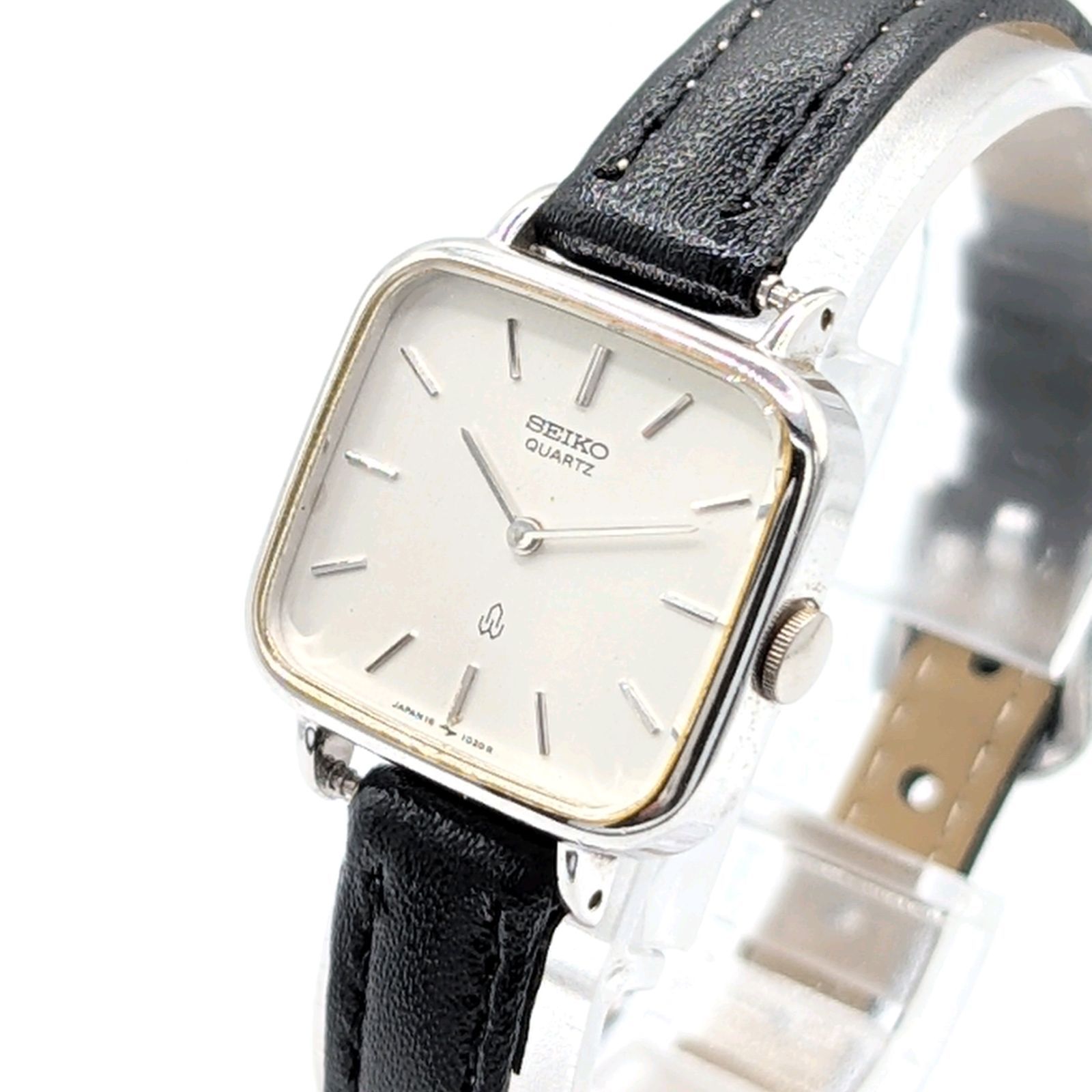 SEIKO 16-5380 Shalio Watch Quartz Ladies Square Silver Not Working 