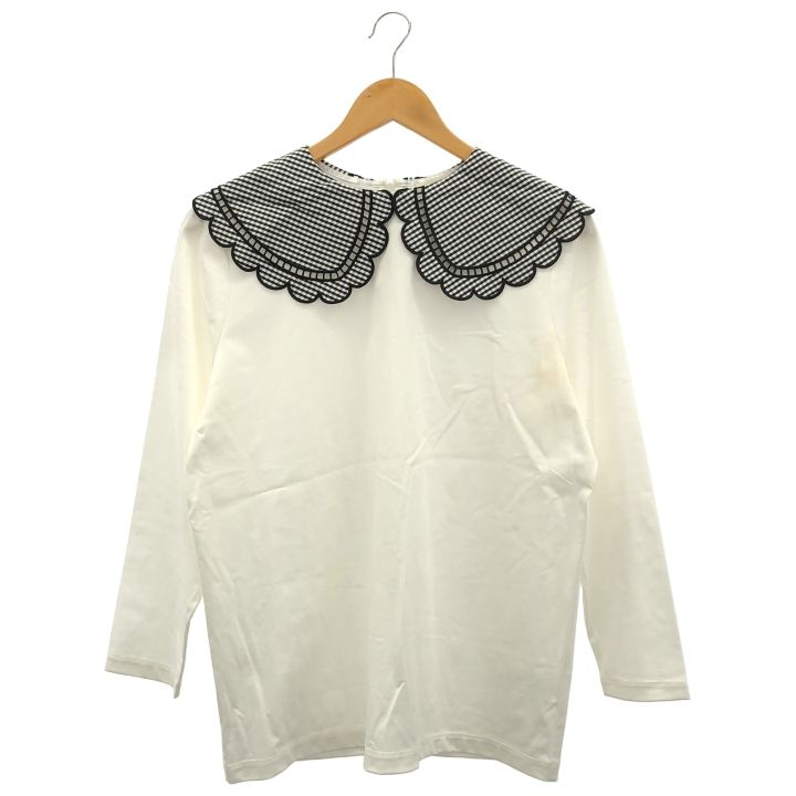yori (ヨリ) ＃② YR11-23159AW ギンガムスカラップカラーロンTEE