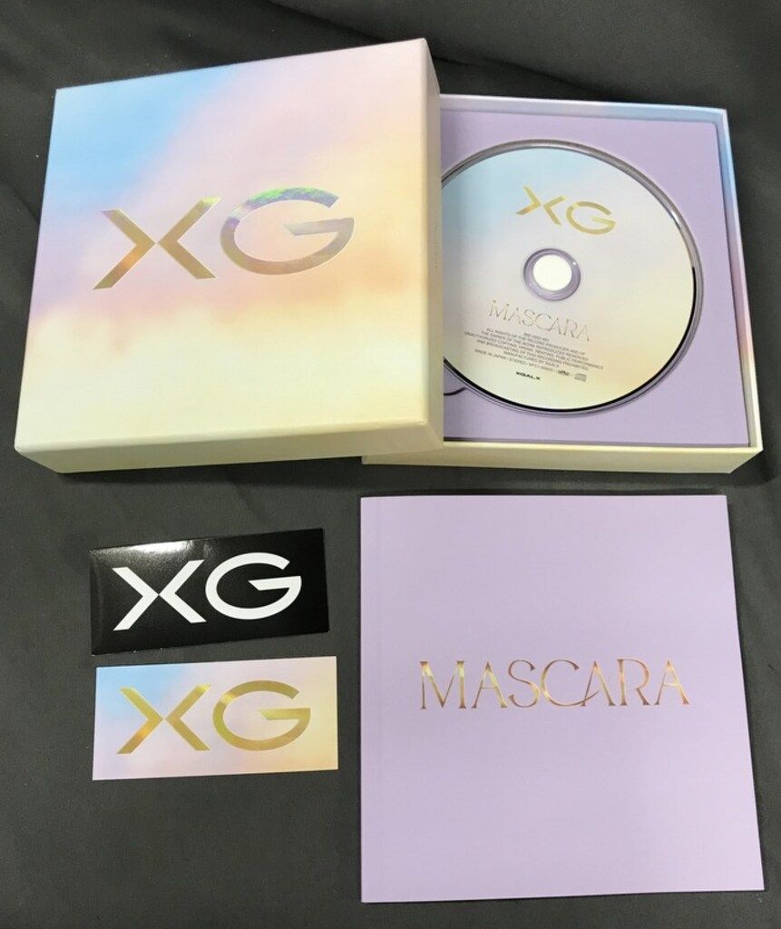 XG BOX MASCARA XG 2nd Single Album MASCARA CD BOX + HARVEY Photo