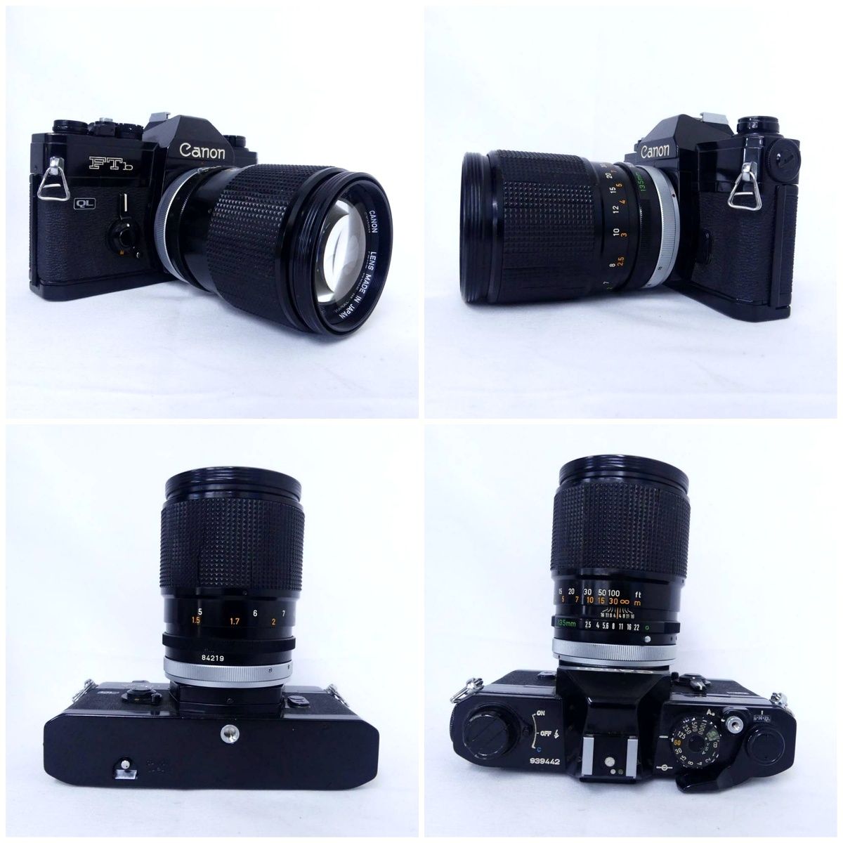 Canon キヤノン FTb QL + FD 135mm 1:2.5 f2.5 S.C. フィルムカメラ