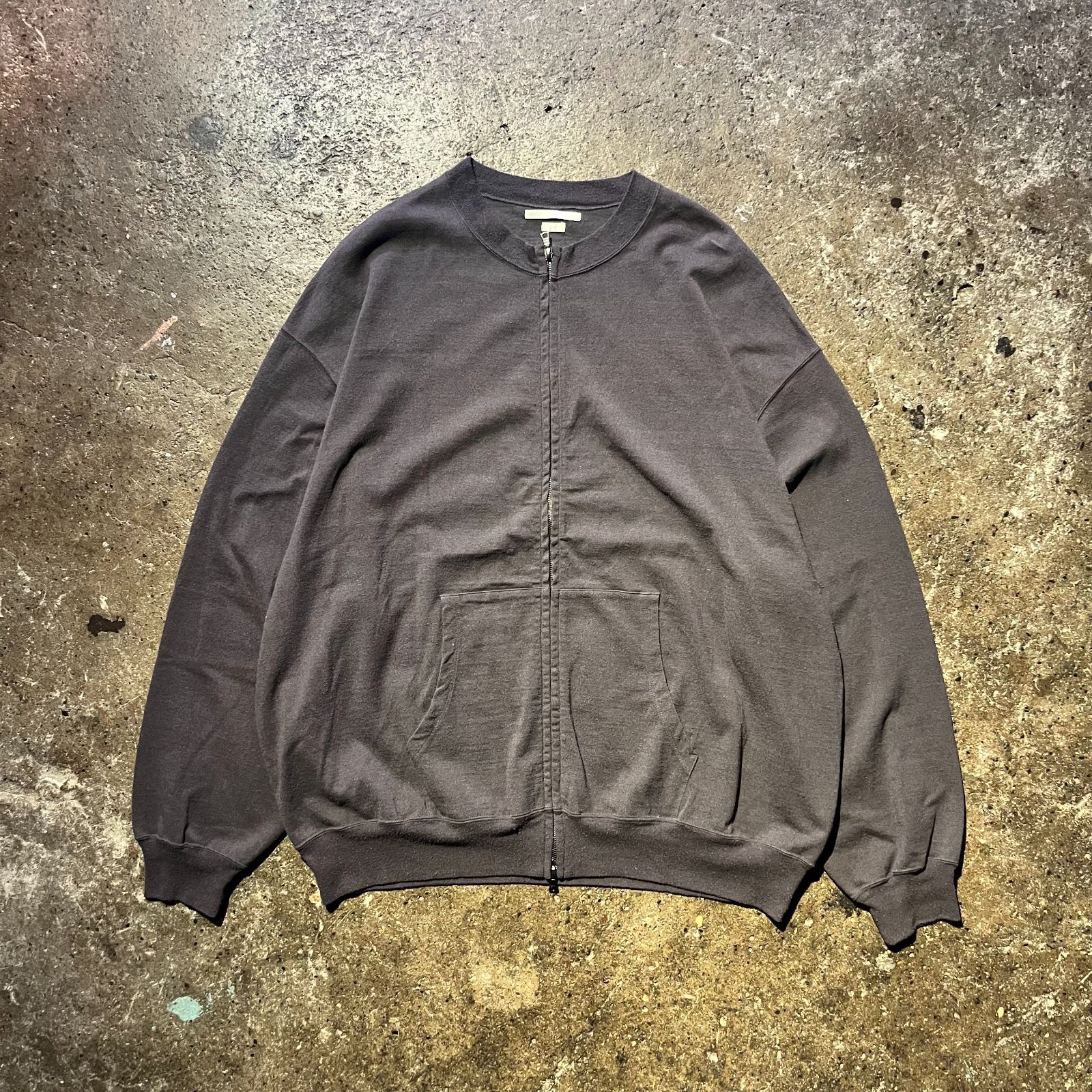blurhms 23ss C/Silk Nep Crew-zip 4 ブラームス 2023ss コットン 