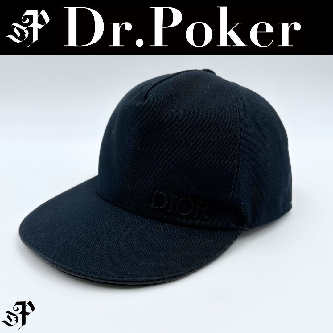 美品】Dior ロゴ刺繍 コットン ベースボール キャップ - メルカリ