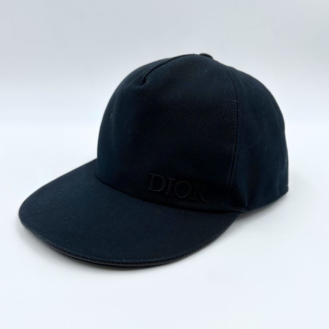 美品】Dior ロゴ刺繍 コットン ベースボール キャップ - メルカリ