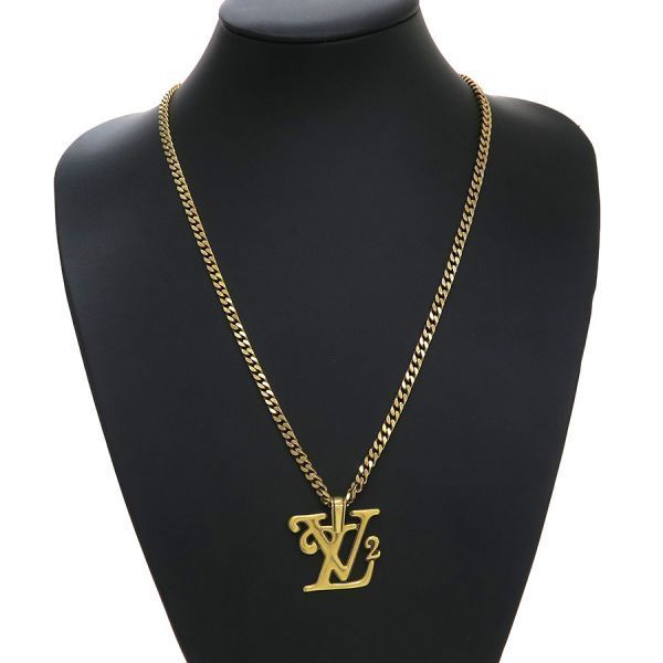 ルイヴィトン NIGO/コリエスクエアードLVネックレス MP2692【Bランク