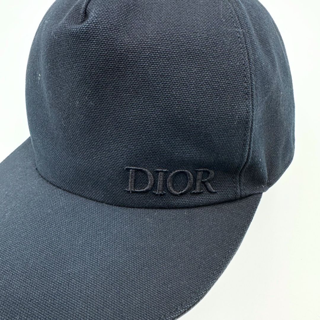 美品】Dior ロゴ刺繍 コットン ベースボール キャップ - メルカリ