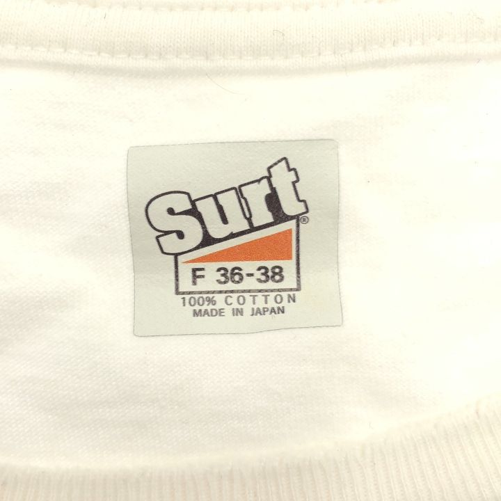 SURT (サート) ★ ② 24070521001110 S.T.F Year Damage Tシャツ レディース ホワイト FREE SURT (サート) ☆ ② S.T.F Year Damage Tシャツ レディース ホワイト