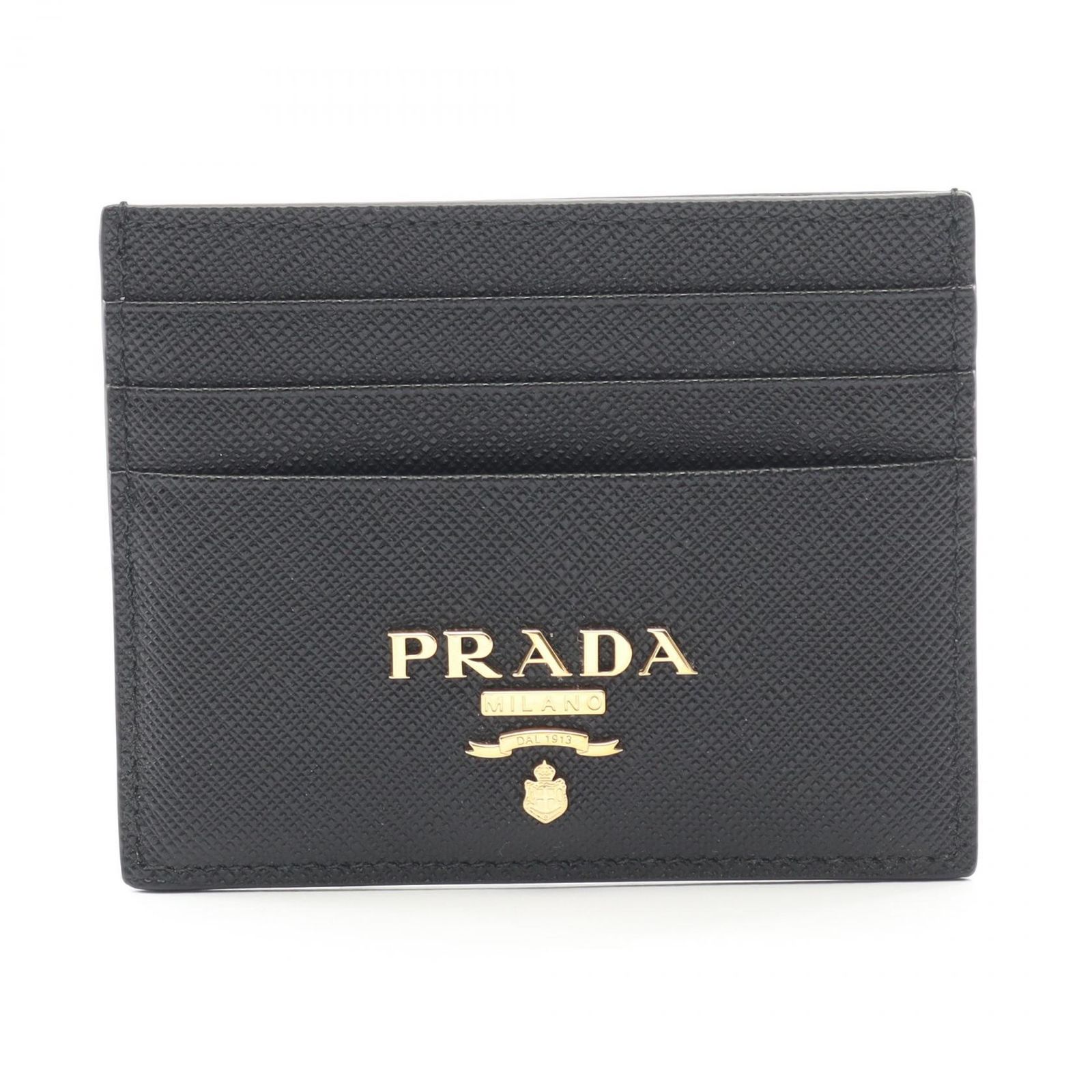 プラダ PRADA カードケース METAL ブラック サフィアーノレザー レディース