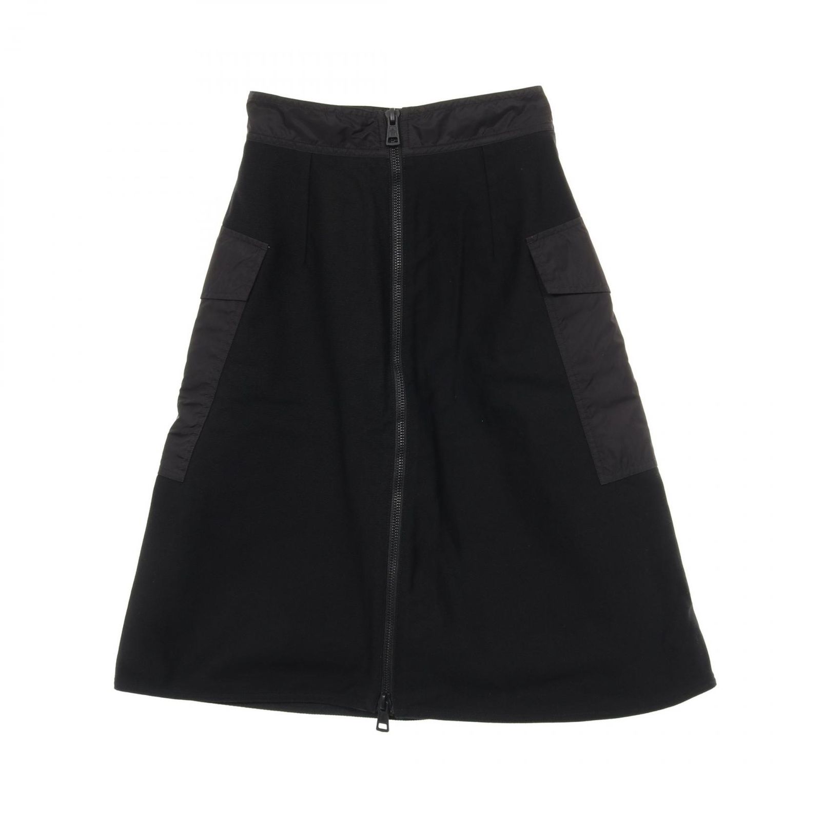 モンクレール MONCLER スカート GONNA ブラック コットン スカート