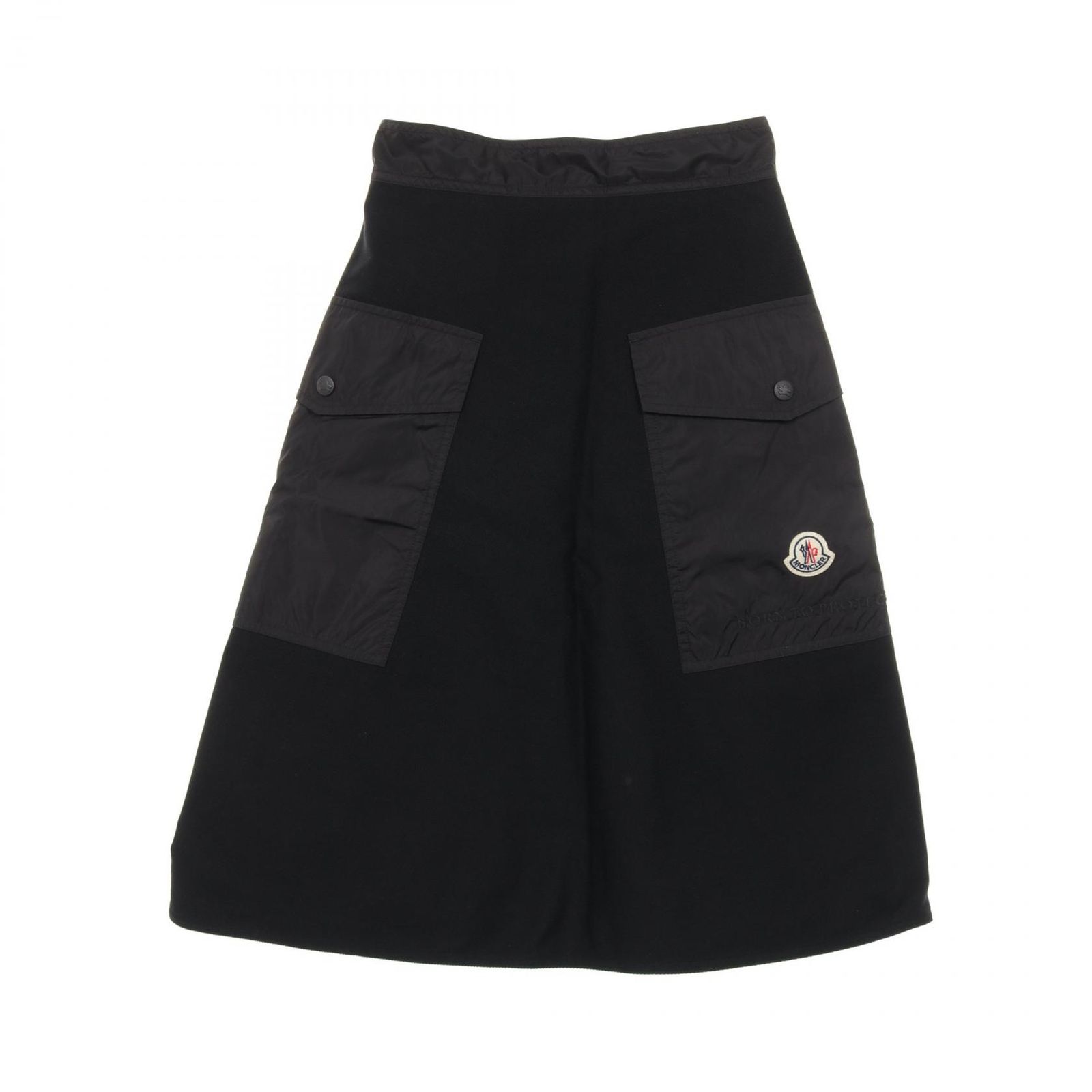 モンクレール ネロ/ブラック 2ウェイ ジップ コットン スカート モンクレール ネロ/ブラック 2ウェイ ジップ コットン スカート