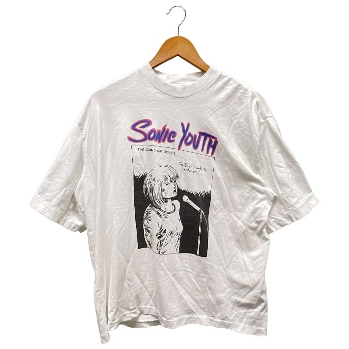 BLURHMS (ブラームス) SONIC YOUTH Tシャツ  ホワイト FREE BLURHMS (ブラームス) ☆ ② SONIC YOUTH Tシャツ レディース ホワイト