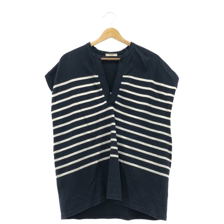 CLANE (クラネ) ★★ ② 14105-1362 ワイド ヘンリー ネック ノースリーブ トップス レディース ネイビー 1 CLANE - ワイド ヘンリー ネック ノースリーブ トップス - WIDE HENLEY