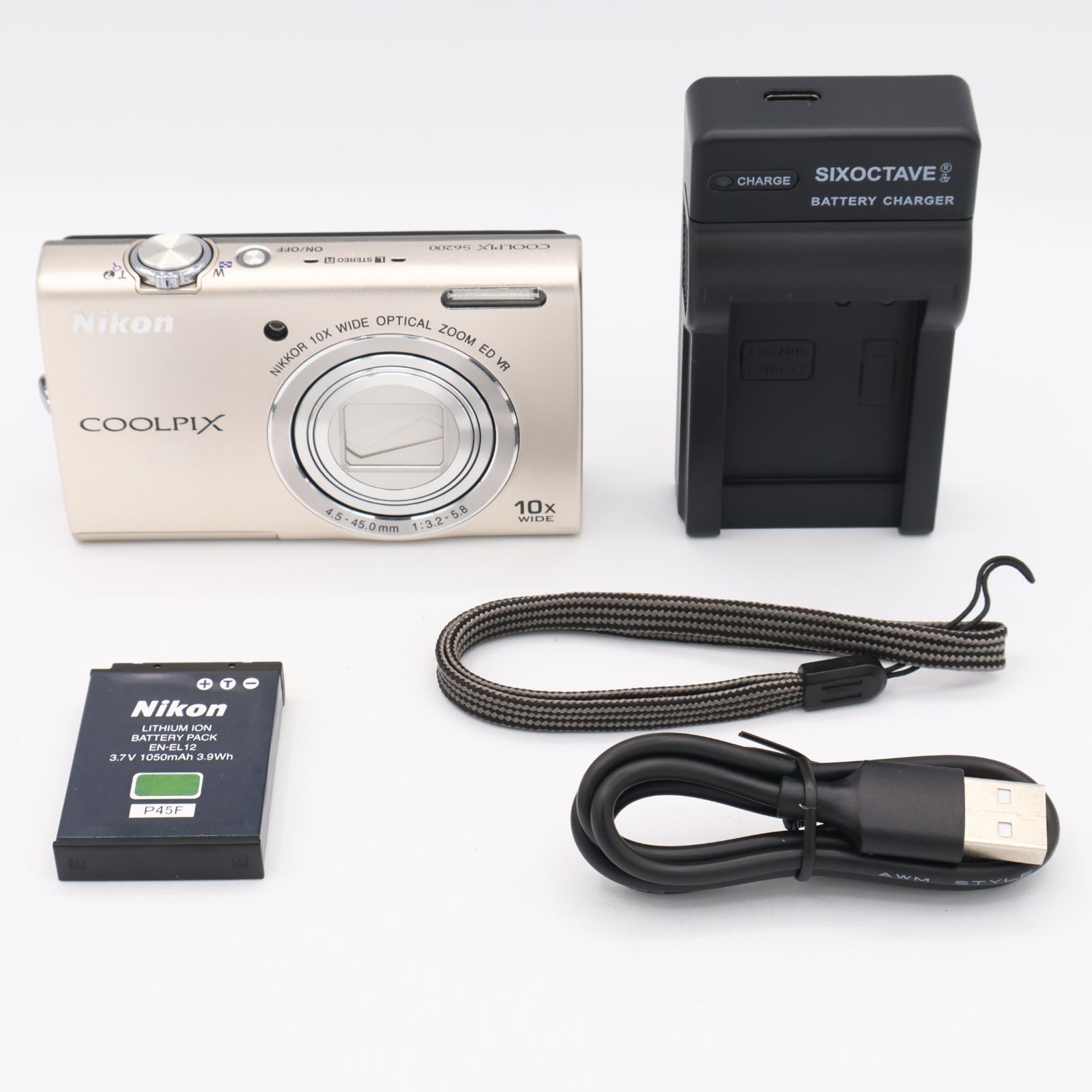 Nikon ニコン デジタルカメラ COOLPIX (クールピクス) S6200 プラチナ