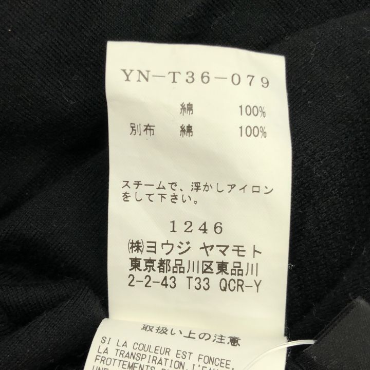 Y’s (ワイズ) ★★ ② YN-T36-079 デザインSSカットソー レディース ブラック 2 Y's (ワイズ) デザインSSカットソー YN-T36-079 ブラック 2の通販 by