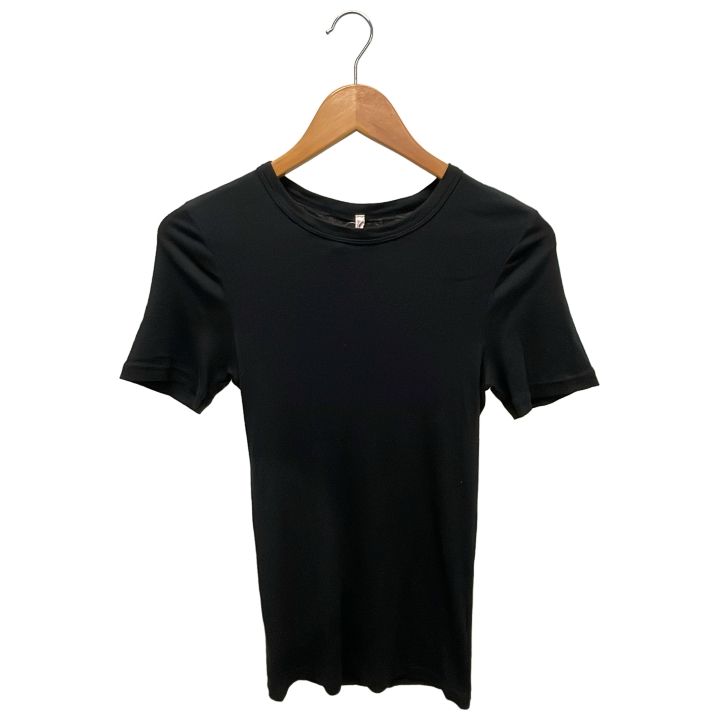BABACO ★★ ② BA01-CR35 コットンシルクベーシックTシャツ レディース ブラック 2 BABACO ② BA01-CR35 コットンシルクベーシックTシャツ レディース