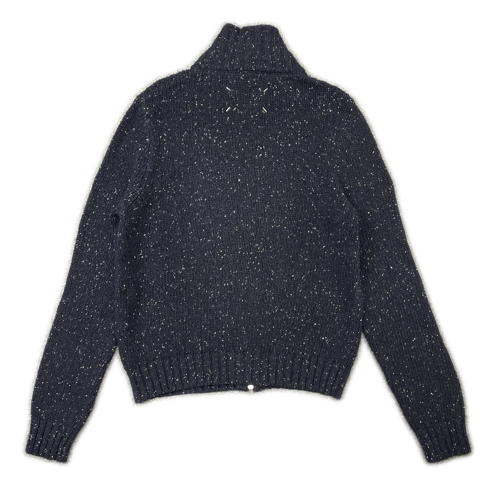 (新品) メゾン マルジェラ アニマル柄 ハイネックニット ネイビー S 激安ファッション - メゾン マルジェラ アニマル柄 ハイネックニット