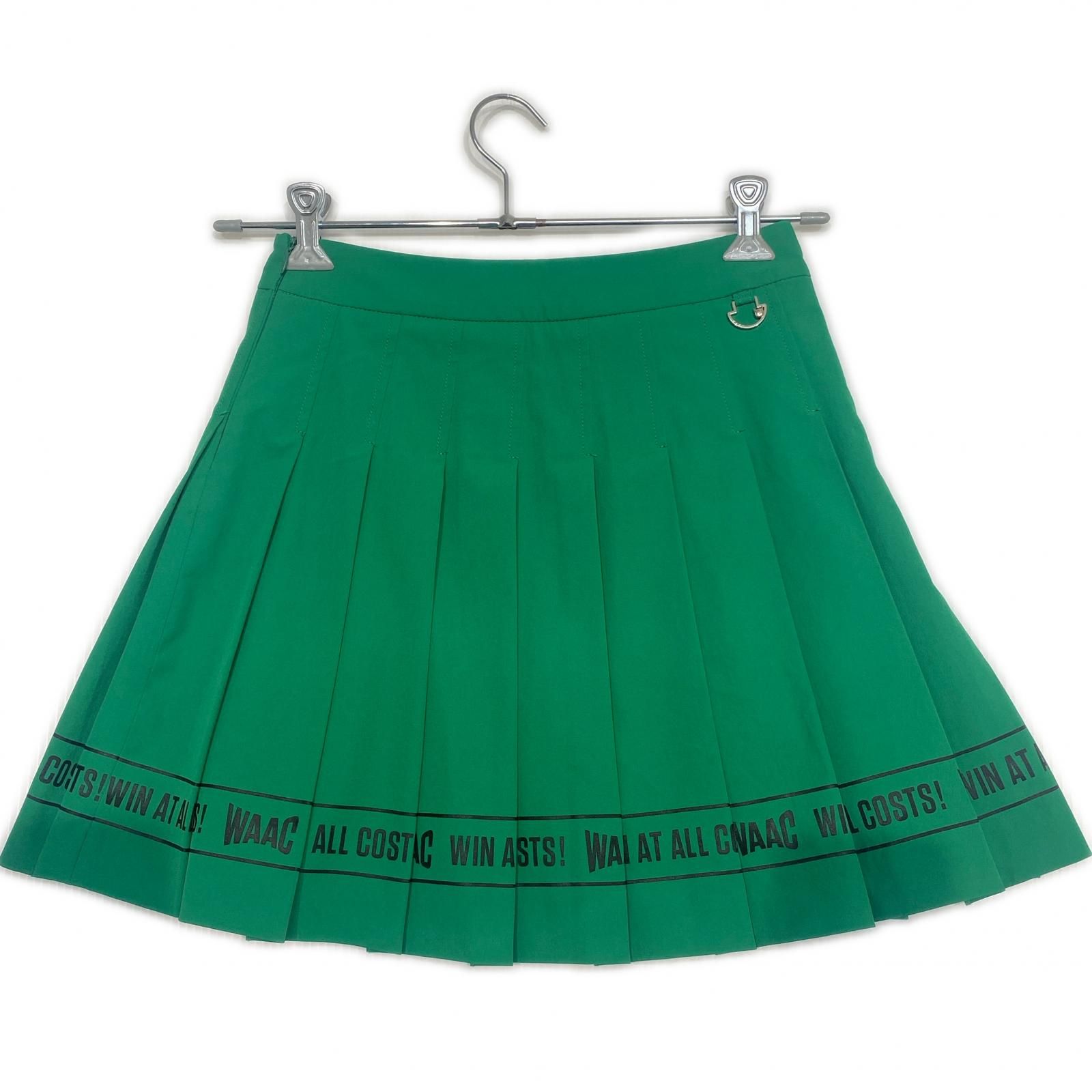 中古 レディース ワック WAAC スカート 1(S) 緑 グリーン プリーツ 一