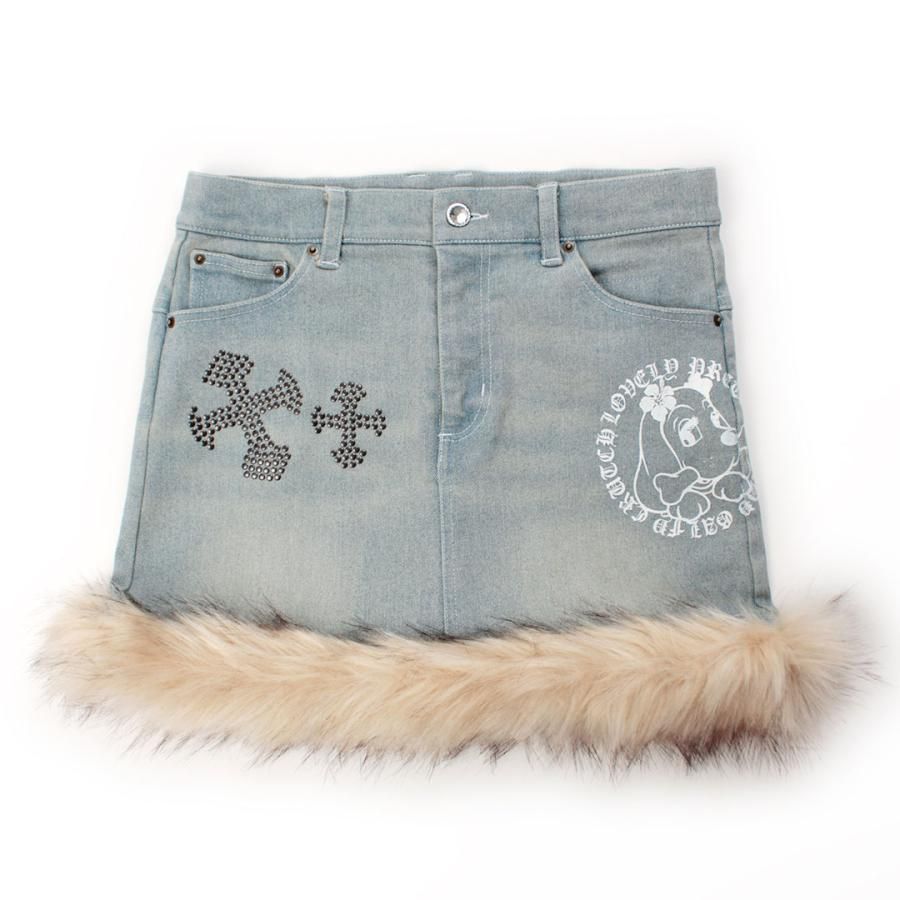 キャンディーガルフィー CANDY GALFY ぎゃるちゃんファーデニムミニ