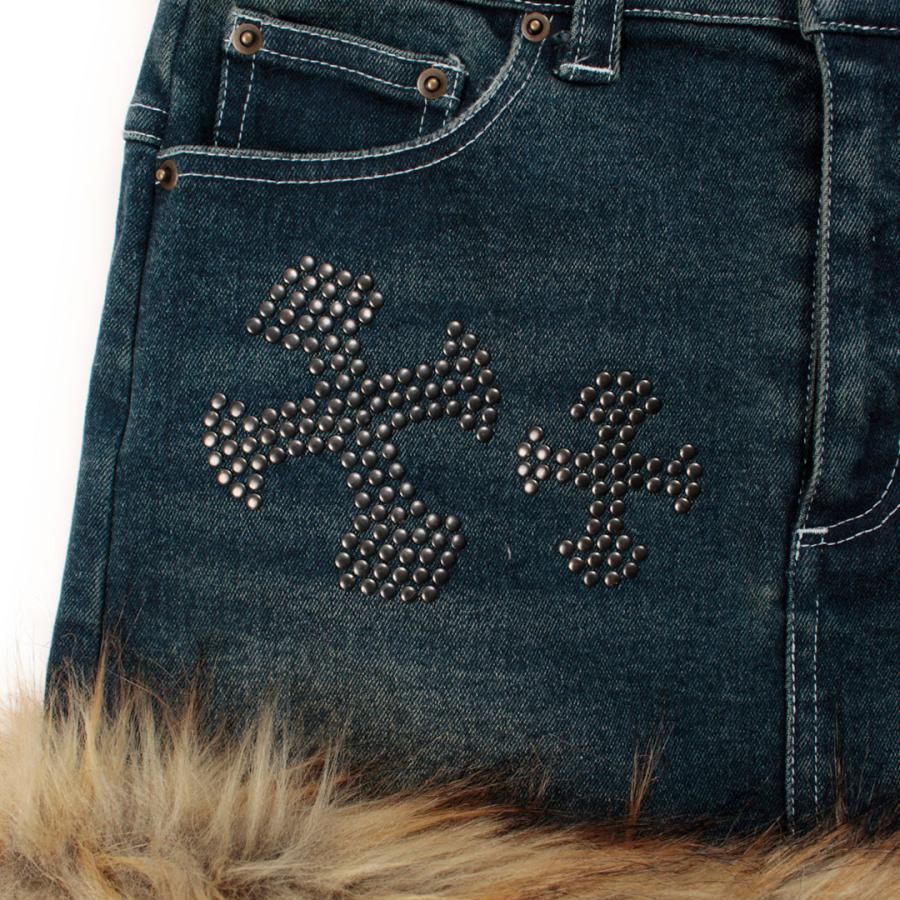 キャンディーガルフィー CANDY GALFY ぎゃるちゃんファーデニムミニ