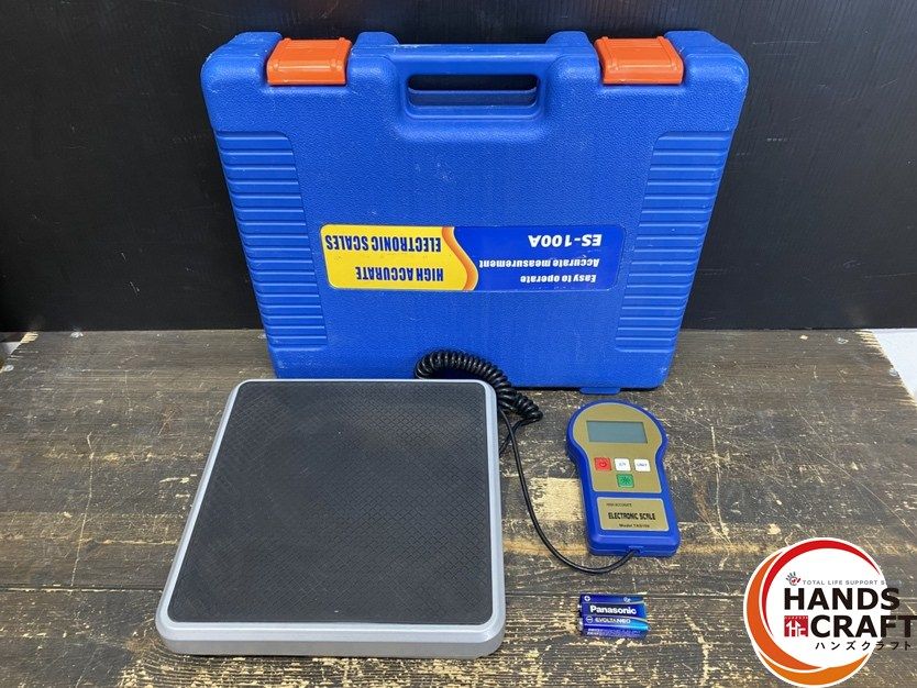 メーカー不明　ES-100A　電子冷媒スケール　中古品　ケース付き　【ハンズクラフト宜野湾店】 ○【中古品】HIGH ACCURATE ES-100A 高精度デジタル電子冷媒スケール