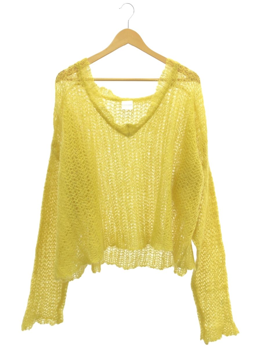 CITYSHOP (シティショップ) ③ 21080042510030 MOHAIR AZE ニット レディース イエロー FREE CITYSHOP (シティショップ) ③ 21080042510030 MOHAIR AZE ニット