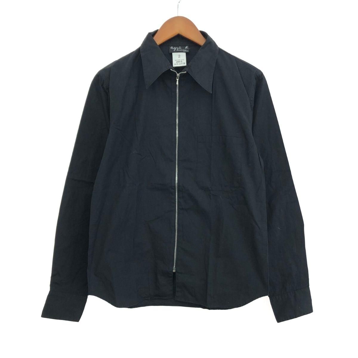 【agnes b.homme】アニエスベーオム ジップアップジャケット黒サイズ2 セットアップ対応商品】UW02 VESTE クラシックジャケット ｜agnès b