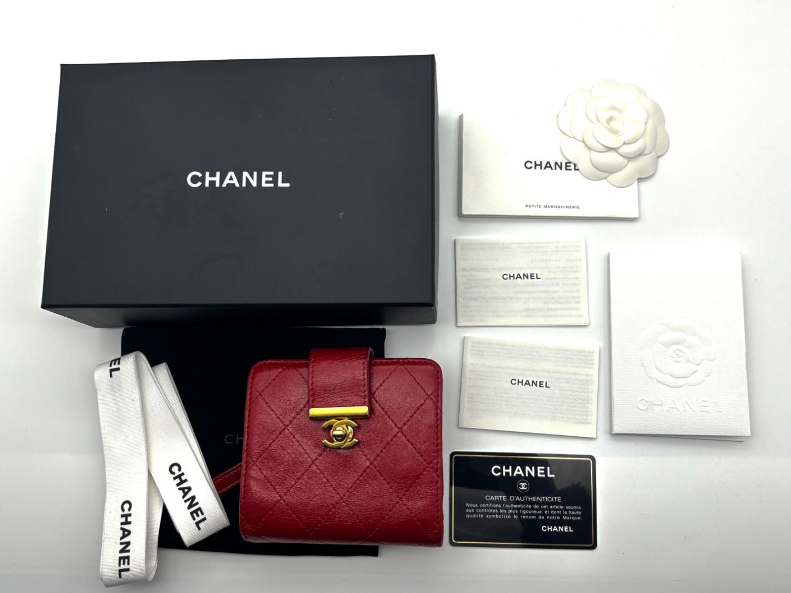 極美品✨】シャネル 財布 マトラッセ シャイニーラムスキン ターン